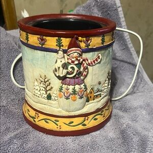 Festive Snowman candle warmer